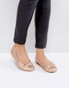 London Rebel Glitter Ballerina - Copper