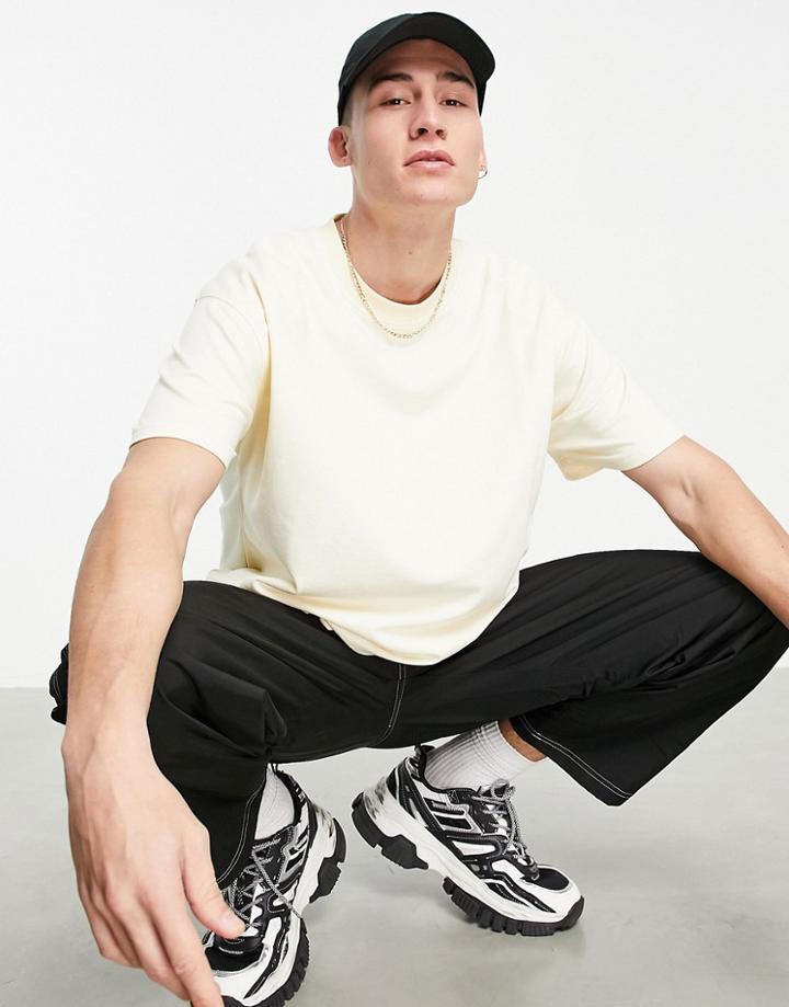 The Couture Club Essentials Relaxed Fit T-shirt In Yellow