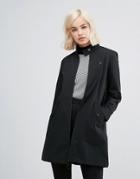 Fred Perry Retro High Neck Coat - Black