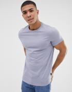 Burton Menswear Crew Neck T-shirt In Purple - Purple