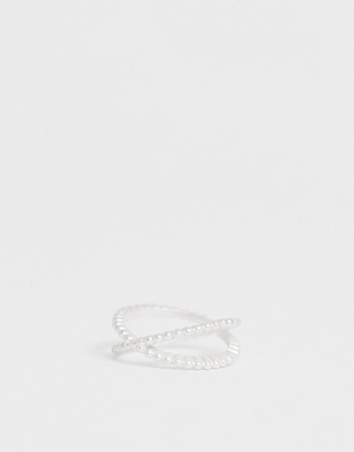 Vila Double Cross Ring - Silver