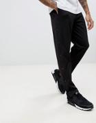 Asos Slim Joggers In Poly Tricot With Poppers In Black - Black