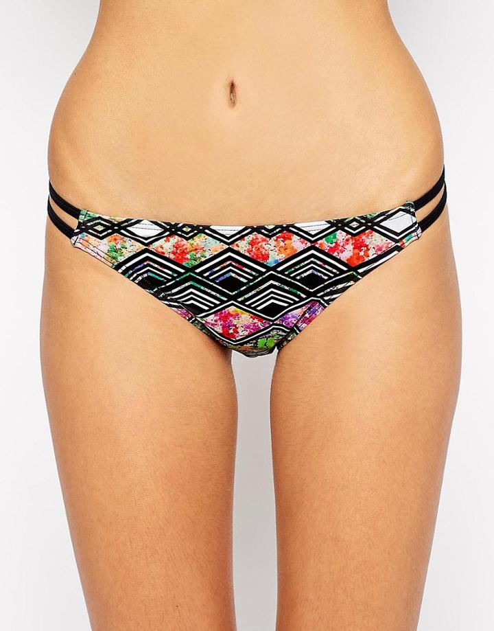 Mink Pink Broken Floral Bikini Bottoms - Multi