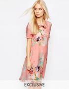 Y.a.s Floral Drop Hem Dress - Floral