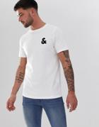 Jack & Jones Essentials Crew Neck T-shirt With Chest Logo-white