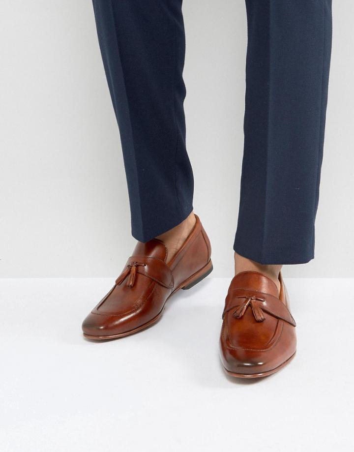 Ted Baker Grafit Leather Tassel Loafer In Tan - Tan