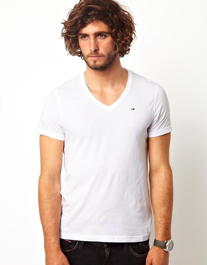 Hilfiger Denim T-shirt With V Neck