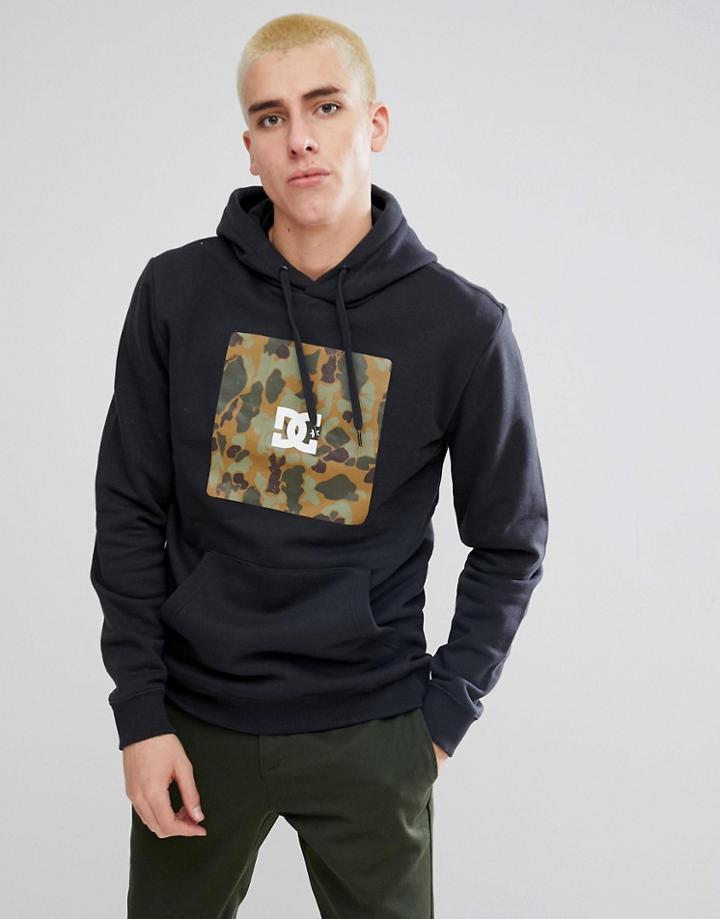Dc Shoes Hoodie With Camo Box Logo - Black