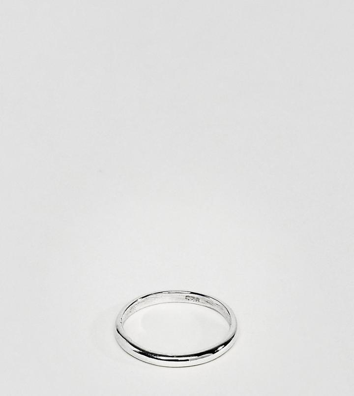 Designb Band Ring In Sterling Silver Exclusive To Asos