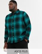 Soul Star Plus Fitted Check Shirt