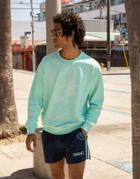Adidas Originals 'summer Club' Hand Drawn Graphic Oversized Sweatshirt In Icy Mint-green
