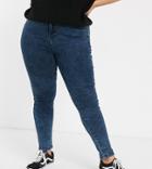 Urban Bliss Plus High Waist Skinny Jeans With Removable Belt-blues