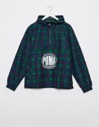 Puma X The Hundreds Check Windbreaker In Navy