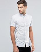 Jack & Jones Premium Paisley Short Sleeve Shirt - White
