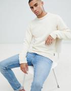 D-struct Over-sized Crew Neck Chenille Sweater - Stone