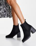 Miss Selfridge Ava Black Heel Boots