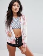 Rip Curl Pacha Zip Thru Fleece - Pink