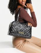 Love Moschino Quilted Tote Bag In Black