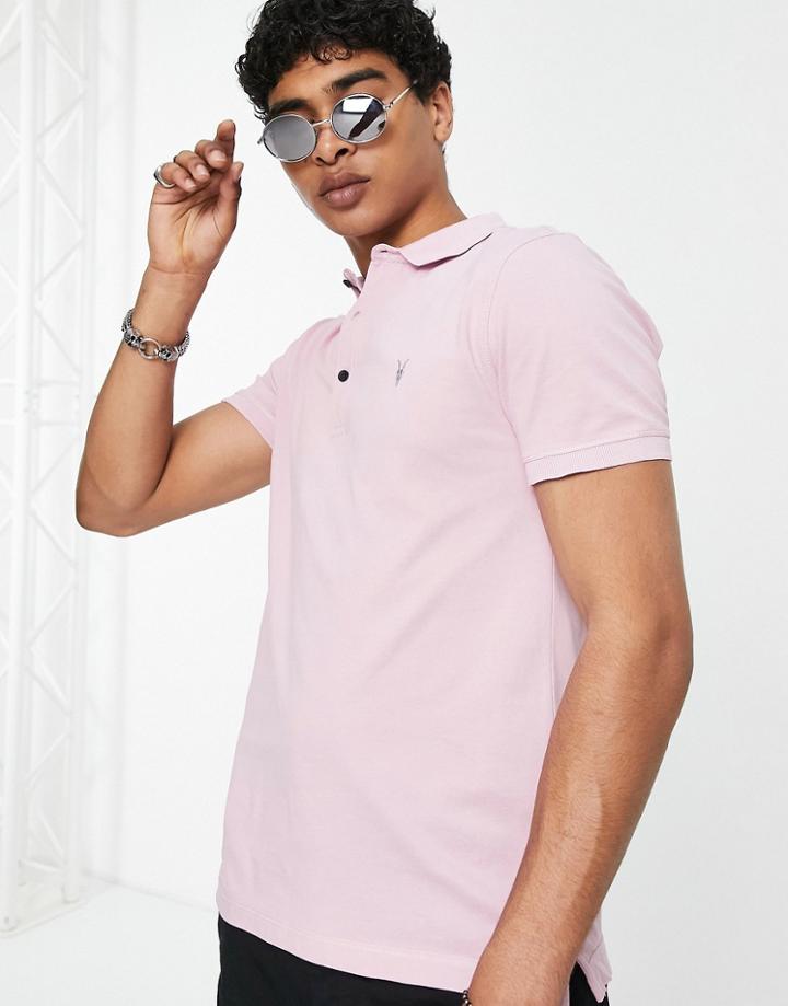 Allsaints Reform Polo In Pink