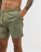 French Connection Logo Swim Shorts-green