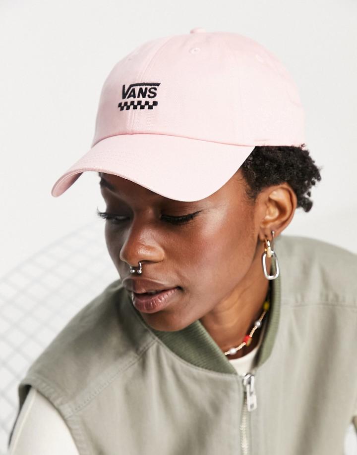 Vans Court Side Logo Cap In Pink
