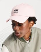 Vans Court Side Logo Cap In Pink