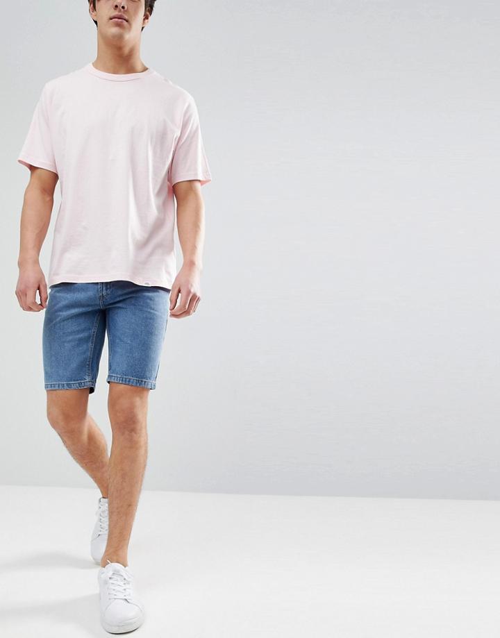 D-struct Denim Shorts - Stone