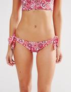 Butterfly By Matthew Williamson Tile Print Bikini Bottoms - Pink
