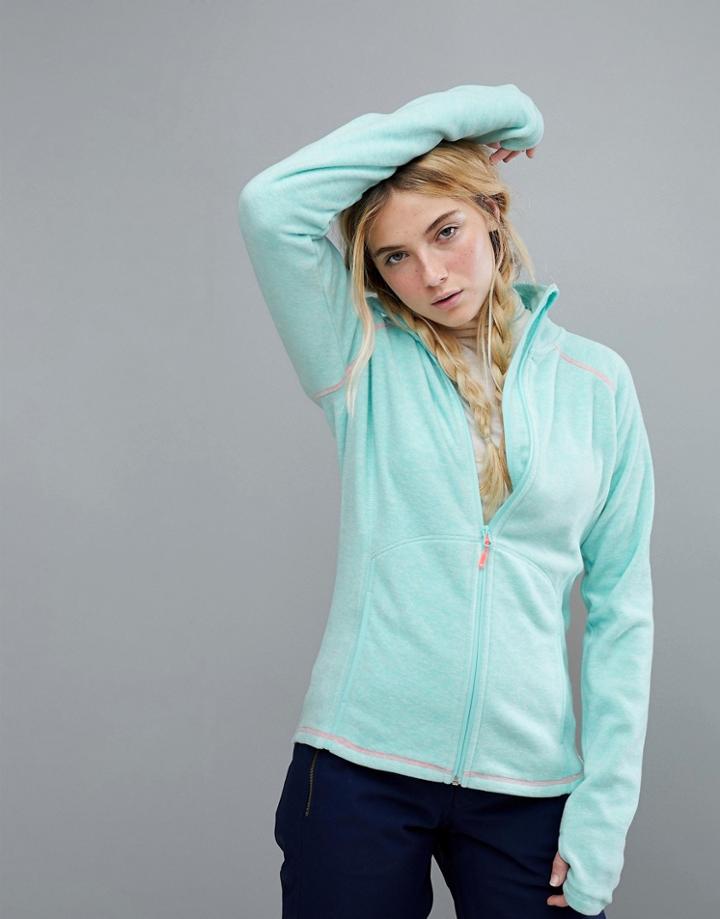 Roxy Harmony Full Zip Fleece In Blue - Blue