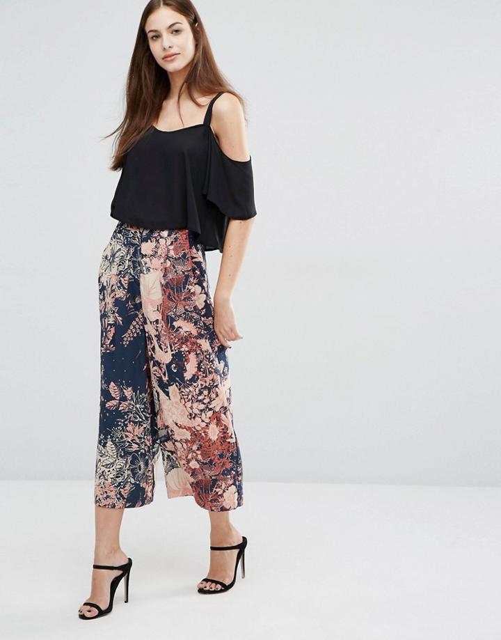 Sisley Printed Wide Length Pants - Multi
