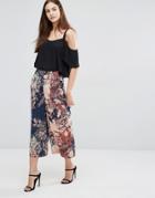 Sisley Printed Wide Length Pants - Multi