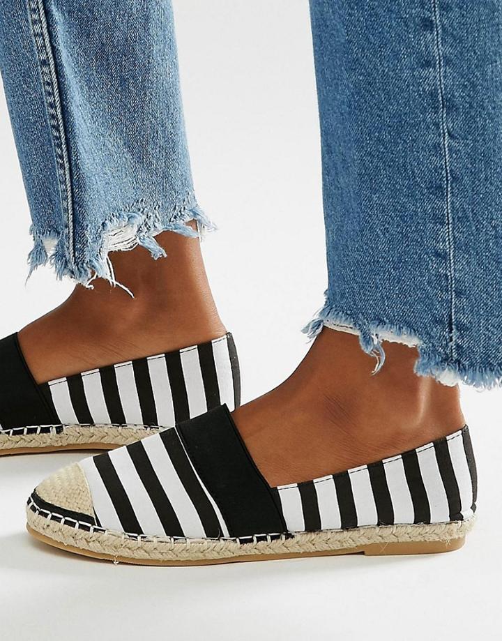 Daisy Street Stripe Espadrilles