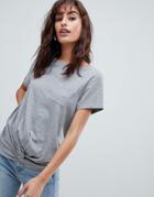 Esprit Twisted T-shirt - Gray