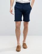 Selected Homme Ribbed Short - Navy