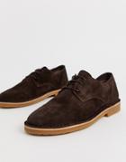 Office Inferno Desert Shoes In Brown Suede - Brown