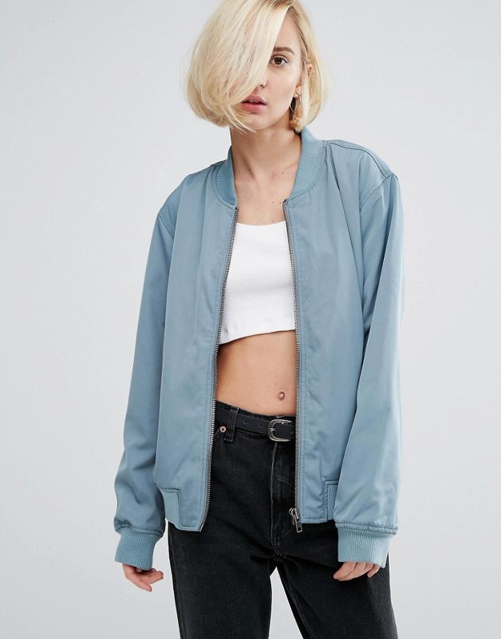 Dr Denim Bomber Jacket - Green