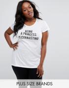 Nvme Plus T-shirt In Princess Print - White