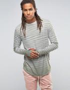 Granted Striped Longsleeve T-shirt - Green