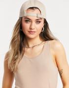 Pieces Tank Top In Camel-brown