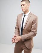 Selected Homme Super Skinny Suit Jacket - Brown