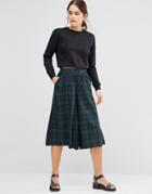 Uncivilised Temple Check Culottes - Green