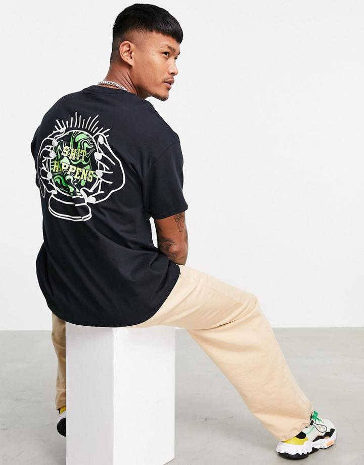 New Love Club Happens T-shirt In Black