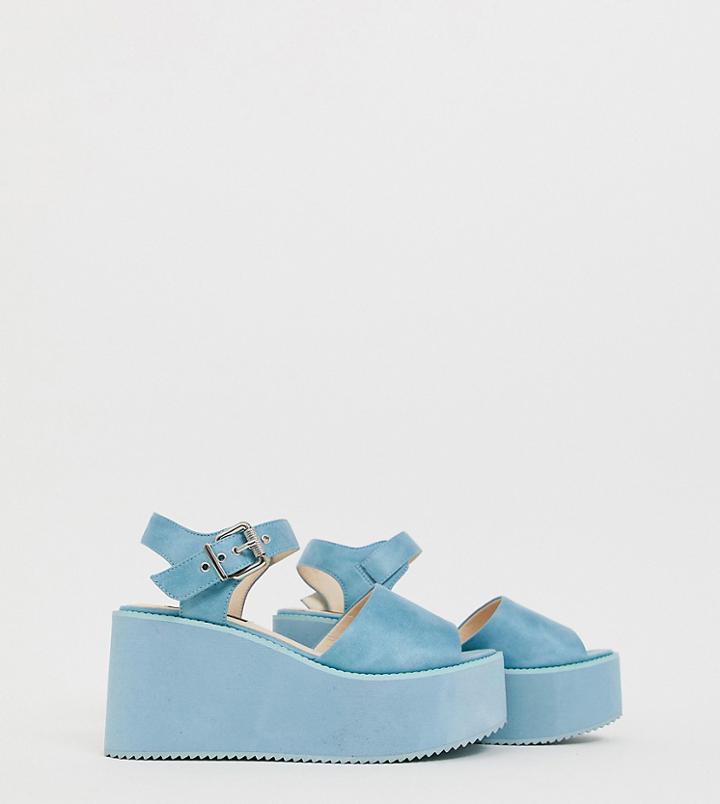 Blink Platform Wedge Sandals - Blue