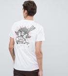 Friend Or Faux Tall Wings Back Print T-shirt - White