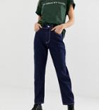 Reclaimed Vintage The '91 Mom Jean In Dark Indigo Wash-blue