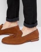 Ted Baker Cannan Suede Embroidered Loafers - Tan