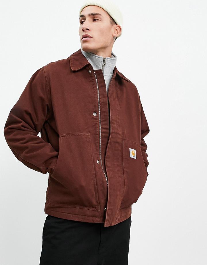 Carhartt Wip Arcan Western Jacket In Red