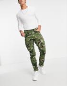 G-star Camo Cargo Pant In Multi-green