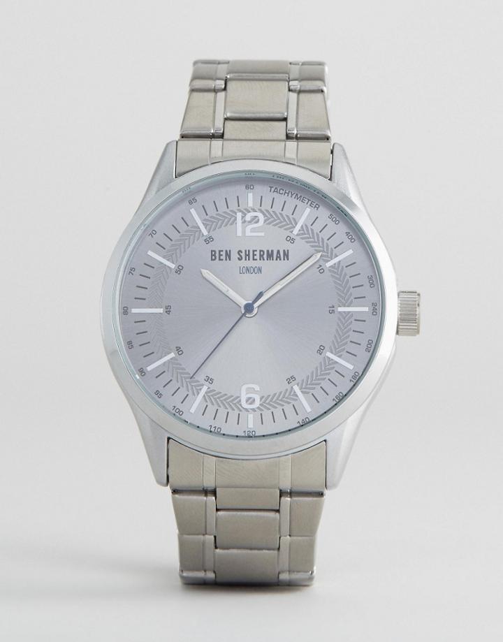 Ben Sherman Bracelet Strap Watch In Silver - Silver