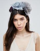 Johnny Loves Rosie Bria Gray Floral Headband - Gray